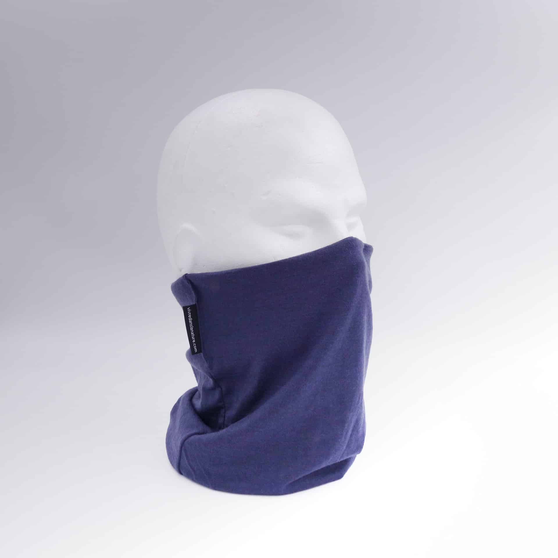 Tour de cou éco-responsable écharpe bandeau en matière upcyclée – Image 7
